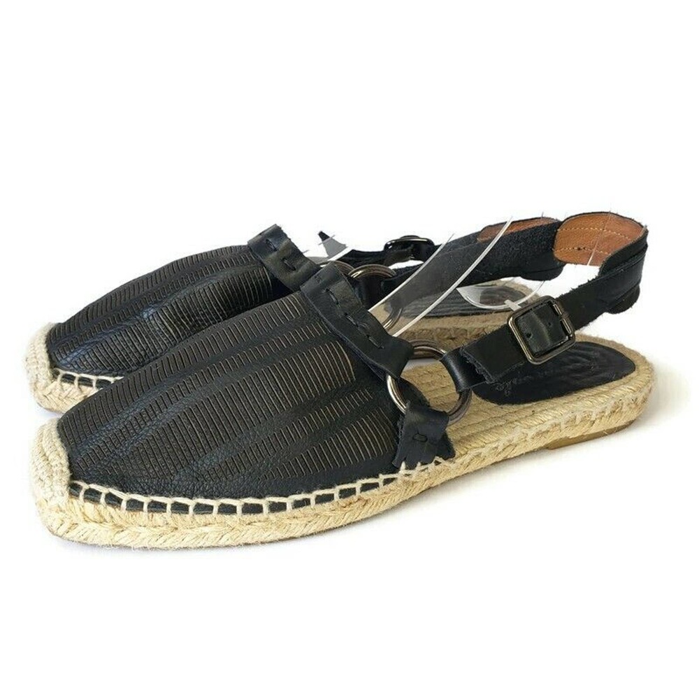 Free People Black and Tan Flats